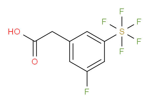 2-(3-fluoro-5-(pentafluoromercapto)phenyl)acetic acid