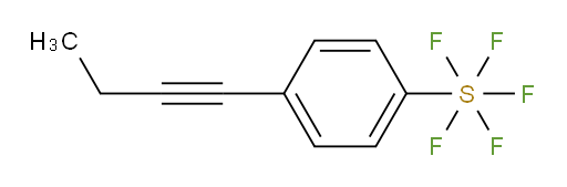 4-(but-1-yn-1-yl)(pentafluoromercapto)benzene
