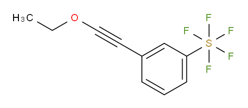 3-(ethoxyethynyl)(pentafluoromercapto)benzene
