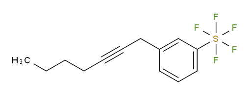 3-(hept-2-yn-1-yl)(pentafluoromercapto)benzene