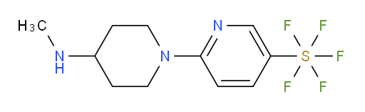 6-(4-(methylamino)piperidin-1-yl)pyridine-3-ylsulfur pentafluoride