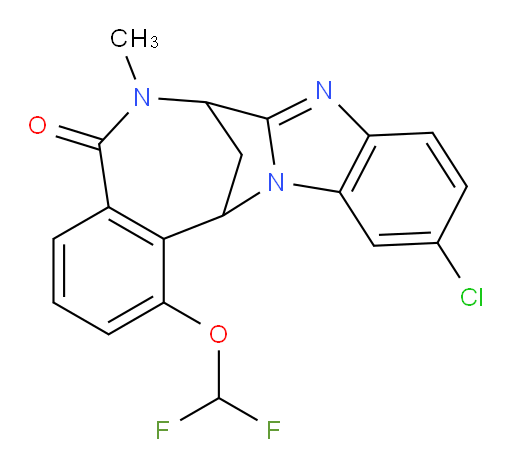 (7R,14R)-11-Chloro-1-(difluoromethoxy)-6-methyl-6,7-dihydro-7,14-methanobenzo[f]benzo[4,5]imidazo[1,2-a][1,4]diazocin-5(14H)-one
