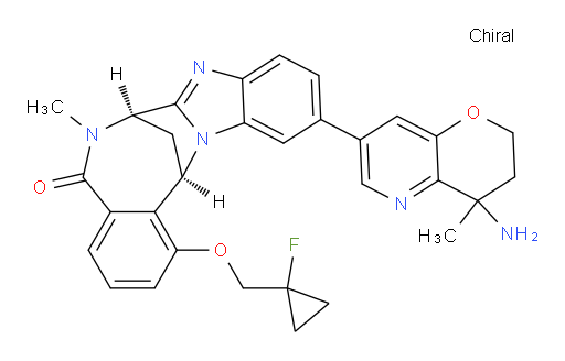 (7R,14R)-11-(4-amino-3,4-dihydro-4-methyl-2H-pyrano[3,2-b]pyridin-7-yl)-1-[(1-fluoro-cyclopropyl)methoxy]-6,7-dihydro-6-methyl-7,14-Methanobenzimidazo[1,2-b][2,5]benzodiazocin-5(14H)--one