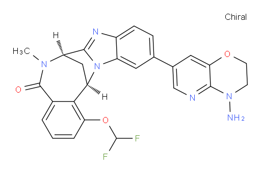 (7R,14R)-11-(4-amino-3,4-dihydro-2H-pyrido[3,2-b][1,4]oxazin-7-yl)-1-(difluoromethoxy)-6,7-dihydro-6-methyl-7,14-Methanobenzimidazo[1,2-b][2,5]benzodiazocin-5(14H)--one
