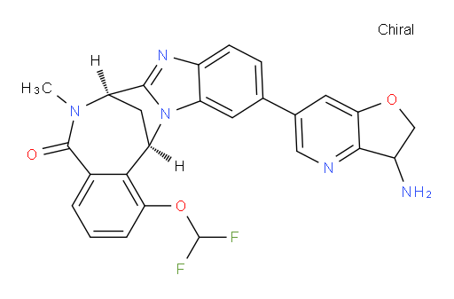 (7R,14R)-11-(3-amino-2,3-dihydrofuro[3,2-b]pyridin-6-yl)-1-(difluoromethoxy)-6,7-dihydro-6-methyl-7,14-Methanobenzimidazo[1,2-b][2,5]benzodiazocin-5(14H)--one