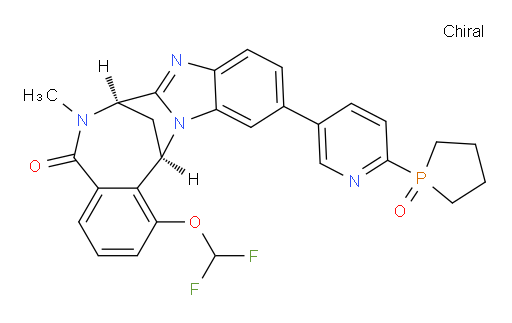 (7R,14R)-1-(difluoromethoxy)-6,7-dihydro-6-methyl-11-[6-[(1-oxido-2-phospholanyl)(1-oxido-5-phospholanyl)phosphinyl]pyridin-3-yl]-7,14-Methanobenzimidazo[1,2-b][2,5]benzodiazocin-5(14H)--one