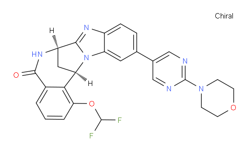 (7R,14R)-1-(difluoromethoxy)-6,7-dihydro-11-[2-morpholin-4-ylpyrimidin-5-yl]-7,14-Methanobenzimidazo[1,2-b][2,5]benzodiazocin-5(14H)--one