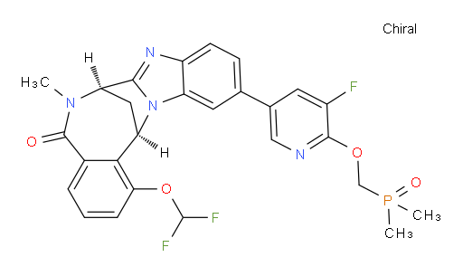 (7R,14R)-1-(difluoromethoxy)-11-[6-[(dimethylphosphinyl)methoxy]-5-fluoropyridin-3-yl]-6,7-dihydro-6-methyl-7,14-Methanobenzimidazo[1,2-b][2,5]benzodiazocin-5(14H)--one