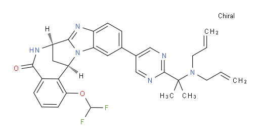 (7R,14R)-1-(difluoromethoxy)-11-[2-[1-(di-allylamino)-1-methylethyl]pyrimidin-5-yl]-6,7-dihydro-7,14-Methanobenzimidazo[1,2-b][2,5]benzodiazocin-5(14H)--one