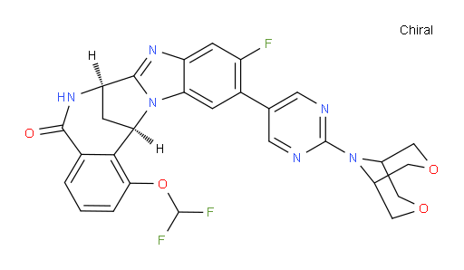 (7R,14R)-1-(difluoromethoxy)-11-[2-(3,7-dioxa-9-azabicyclo[3.3.1]non-9-yl)-pyrimidin-5-yl]-10-fluoro-6,7-dihydro-7,14-Methanobenzimidazo[1,2-b][2,5]benzodiazocin-5(14H)--one