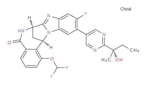 (7R,14R)-1-(difluoromethoxy)-10-fluoro-6,7-dihydro-11-[2-[(1S)-1-hydroxy-1-methylpropyl]pyrimidin-5-yl]-7,14-Methanobenzimidazo[1,2-b][2,5]benzodiazocin-5(14H)--one