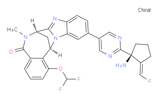 (7R,14R)-11-(2-((S,E)-1-amino-2-(fluoromethylene)cyclopentyl)pyrimidin-5-yl)-1-(difluoromethoxy)-6-methyl-6,7-dihydro-7,14-methanobenzo[f]benzo[4,5]imidazo[1,2-a][1,4]diazocin-5(14H)-one