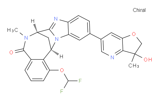 (7R,14R)-1-(difluoromethoxy)-11-(3-hydroxy-3-methyl-2,3-dihydrofuro[3,2-b]pyridin-6-yl)-6-methyl-6,7-dihydro-7,14-methanobenzo[f]benzo[4,5]imidazo[1,2-a][1,4]diazocin-5(14H)-one