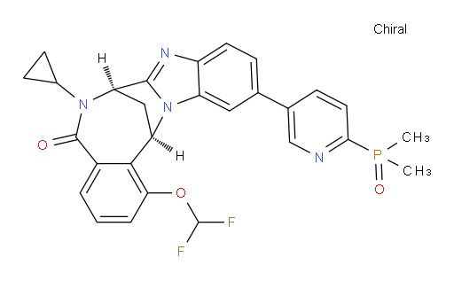(7R,14R)-6-cyclopropyl-1-(difluoromethoxy)-11-[6-(dimethylphosphinyl)-pyridin-3-yl]-6,7-dihydro-7,14-Methanobenzimidazo[1,2-b][2,5]benzodiazocin-5(14H)--one