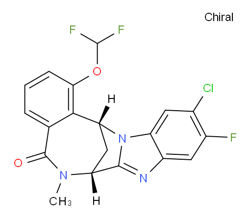(7R,14R)-11-chloro-1-(difluoromethoxy)-10-fluoro-6,7-dihydro-6-methyl-7,14-Methanobenzimidazo[1,2-b][2,5]benzodiazocin-5(14H)--one