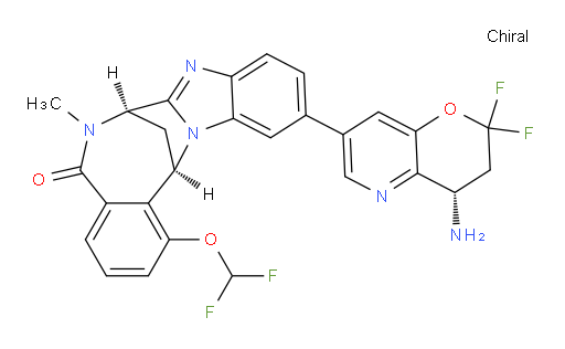 (7R,14R)-11-[(4S)-4-amino-2,2-difluoro-3,4-dihydro-2H-pyrano[3,2-b]pyridin-7-yl]-1-(difluoromethoxy)-6,7-dihydro-6-methyl-7,14-Methanobenzimidazo[1,2-b][2,5]benzodiazocin-5(14H)--one