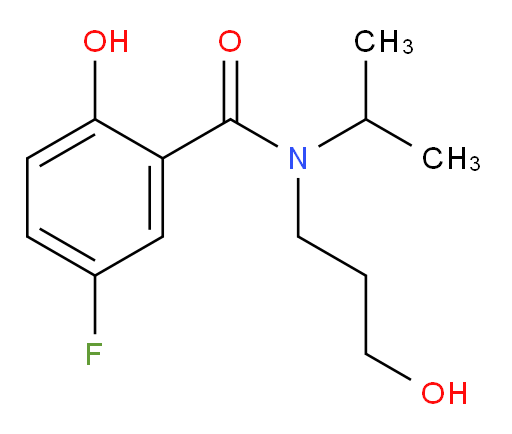 5-fluoro-2-hydroxy-N-(3-hydroxypropyl)-N-isopropylbenzamide