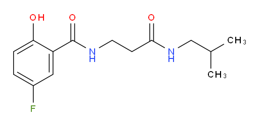5-fluoro-2-hydroxy-N-(3-(isobutylamino)-3-oxopropyl)benzamide