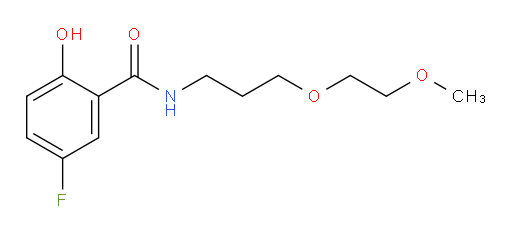 5-fluoro-2-hydroxy-N-(3-(2-methoxyethoxy)propyl)benzamide