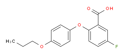 5-fluoro-2-(4-propoxyphenoxy)benzoic acid