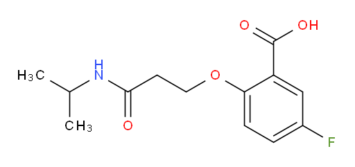 5-fluoro-2-(3-(isopropylamino)-3-oxopropoxy)benzoic acid