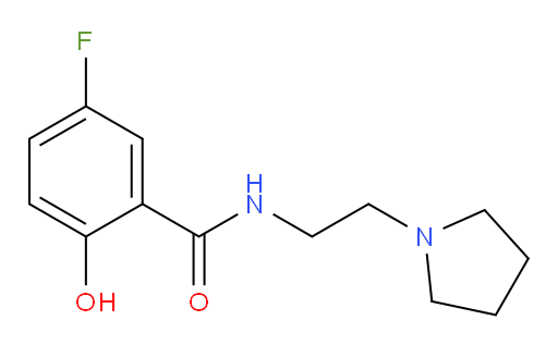 5-fluoro-2-hydroxy-N-(2-(pyrrolidin-1-yl)ethyl)benzamide