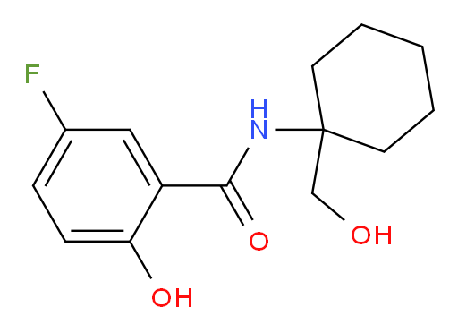 5-fluoro-2-hydroxy-N-(1-(hydroxymethyl)cyclohexyl)benzamide