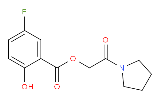 2-oxo-2-(pyrrolidin-1-yl)ethyl 5-fluoro-2-hydroxybenzoate