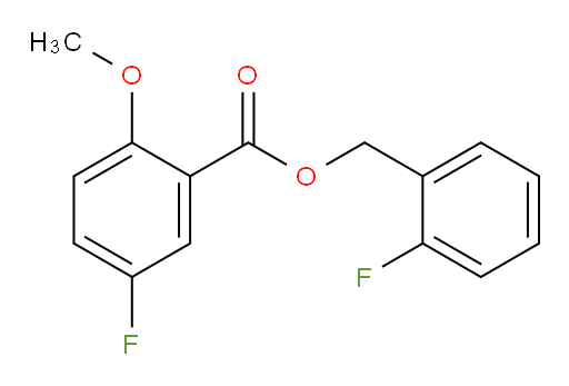 2-fluorobenzyl 5-fluoro-2-methoxybenzoate