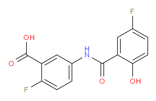 2-fluoro-5-(5-fluoro-2-hydroxybenzamido)benzoic acid