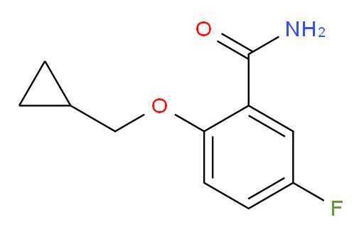 2-(cyclopropylmethoxy)-5-fluorobenzamide