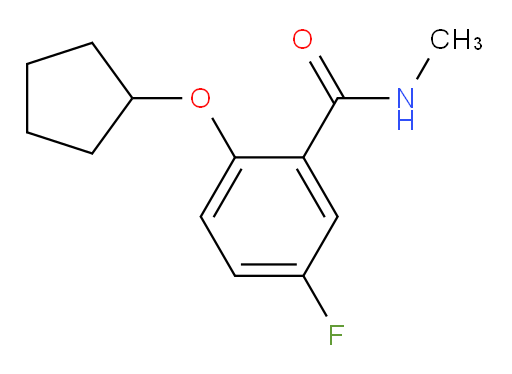 2-(cyclopentyloxy)-5-fluoro-N-methylbenzamide