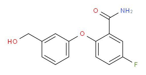 5-fluoro-2-(3-(hydroxymethyl)phenoxy)benzamide