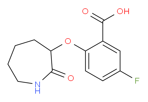 5-fluoro-2-((2-oxoazepan-3-yl)oxy)benzoic acid