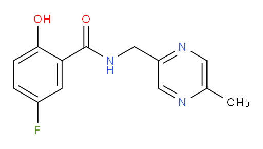 5-fluoro-2-hydroxy-N-((5-methylpyrazin-2-yl)methyl)benzamide