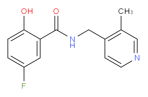 5-fluoro-2-hydroxy-N-((3-methylpyridin-4-yl)methyl)benzamide