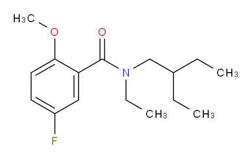 N-ethyl-N-(2-ethylbutyl)-5-fluoro-2-methoxybenzamide