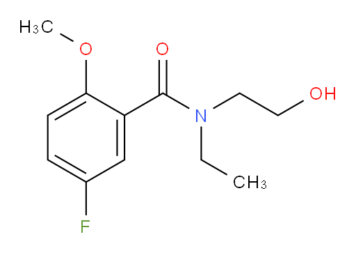 N-ethyl-5-fluoro-N-(2-hydroxyethyl)-2-methoxybenzamide