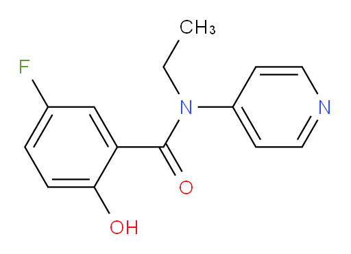 N-ethyl-5-fluoro-2-hydroxy-N-(pyridin-4-yl)benzamide