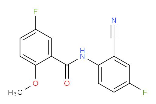 N-(2-cyano-4-fluorophenyl)-5-fluoro-2-methoxybenzamide