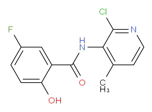 N-(2-chloro-4-methylpyridin-3-yl)-5-fluoro-2-hydroxybenzamide