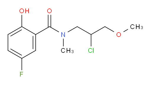 N-(2-chloro-3-methoxypropyl)-5-fluoro-2-hydroxy-N-methylbenzamide