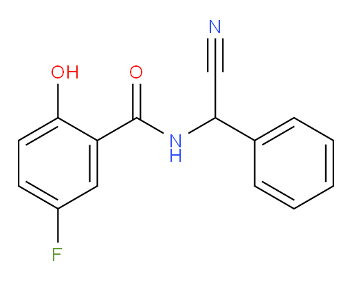 N-(cyano(phenyl)methyl)-5-fluoro-2-hydroxybenzamide