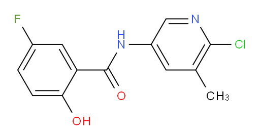 N-(6-chloro-5-methylpyridin-3-yl)-5-fluoro-2-hydroxybenzamide