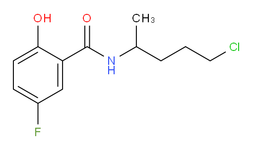 N-(5-chloropentan-2-yl)-5-fluoro-2-hydroxybenzamide
