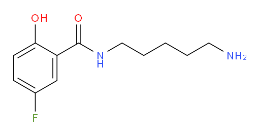 N-(5-aminopentyl)-5-fluoro-2-hydroxybenzamide