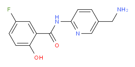 N-(5-(aminomethyl)pyridin-2-yl)-5-fluoro-2-hydroxybenzamide