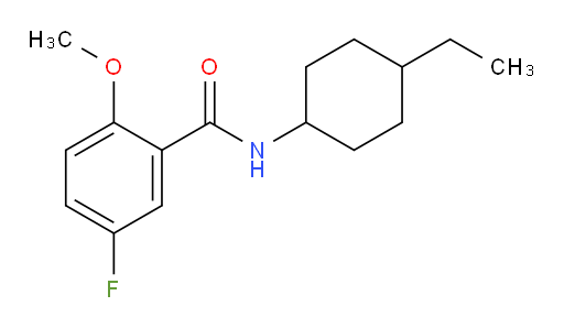 N-(4-ethylcyclohexyl)-5-fluoro-2-methoxybenzamide
