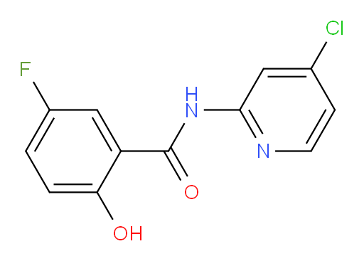 N-(4-chloropyridin-2-yl)-5-fluoro-2-hydroxybenzamide