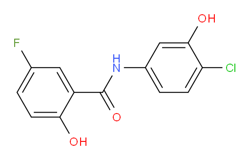 N-(4-chloro-3-hydroxyphenyl)-5-fluoro-2-hydroxybenzamide